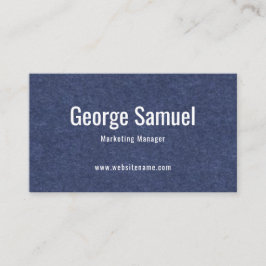 Cartão De Visita Título do Cargo Nome do Empregado Elegante Profiss