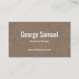 Cartão De Visita Título do Cargo Nome do Empregado Elegante Profiss