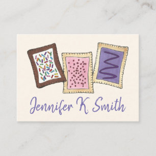 Cartão De Visita Toaster Pastries padaria pastelaria pastelaria Doc