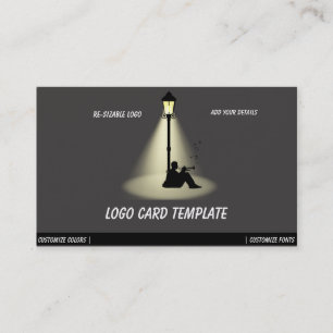 Cartão De Visita Tocando logotipo de músicos da Music Horn