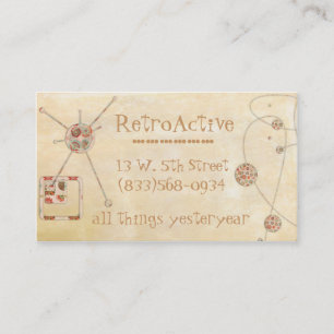 Cartão De Visita Todas as coisas retros