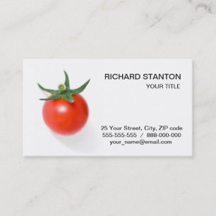 Cartão De Visita Tomate de cereja