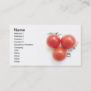 Cartão De Visita Tomates