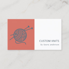 CARTÃO DE VISITA TOMATO RED MARINHO KNITTING WOL YARN BALL