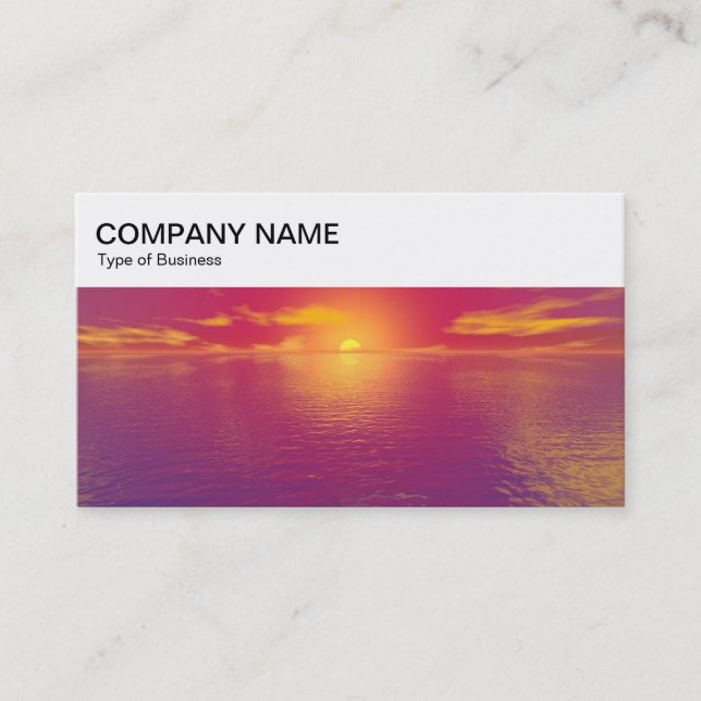 Cartão De Visita Top Panel - Sunrise/Sunset Business Card (Frente)