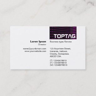 Cartão De Visita TopTag v2 - Canto do Tom - Magenta
