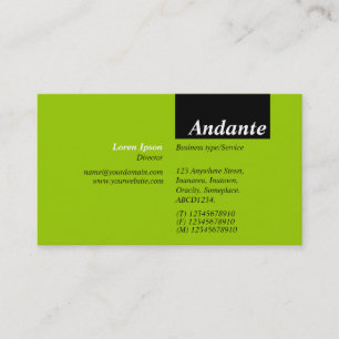 Cartão De Visita TopTag v3 - Preto com Verde marciano