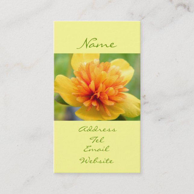 Cartão De Visita Toque do calor (Frente)