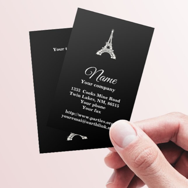 Cartão De Visita Torre Eiffel Pearly (Criador carregado)