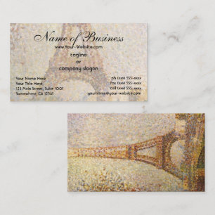 Cartão De Visita Torre Eiffel por Georges Pierre Seurat