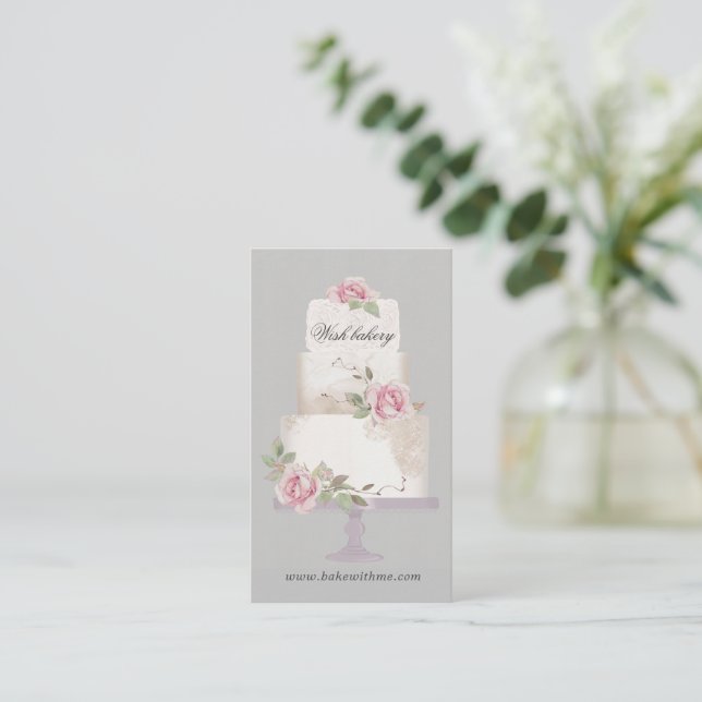 Cartão De Visita Torre Elegante Três Escalas Vertical (Em pé/Frente)