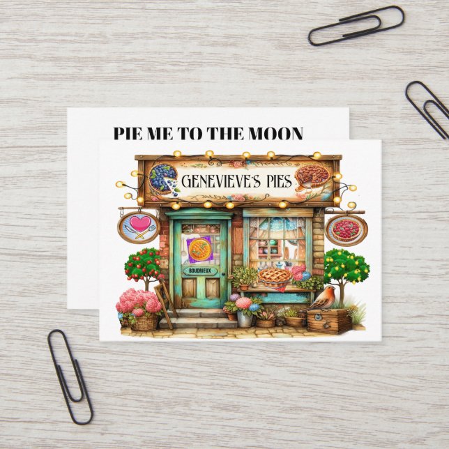 Cartão De Visita Tortas caseiras, Pastas, padaria (Frente/Verso In Situ)