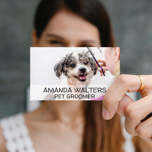 Cartão De Visita Tosa de Animais   Corte de Cabelo de Cachorro