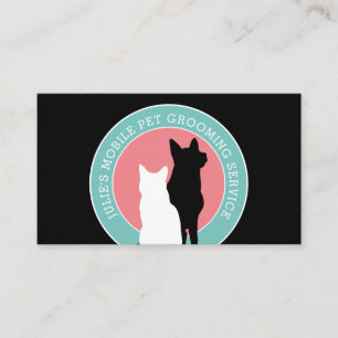 Cartão De Visita Tosa Móvel de Gatos e Cães