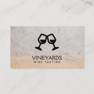 Cartão De Visita Tosta de vidros de vinho