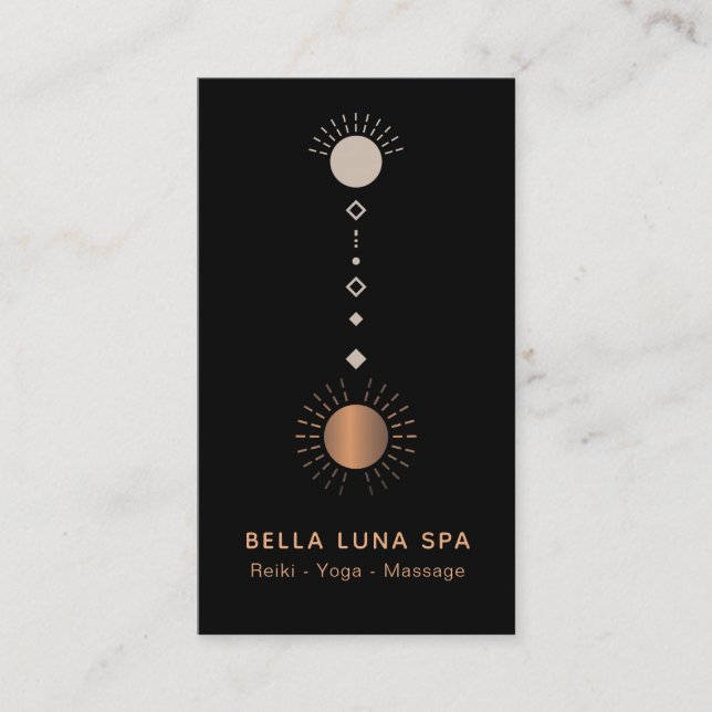 Cartão De Visita *~* Totem Sun Shaman Universe do Universo de Alqui (Frente)