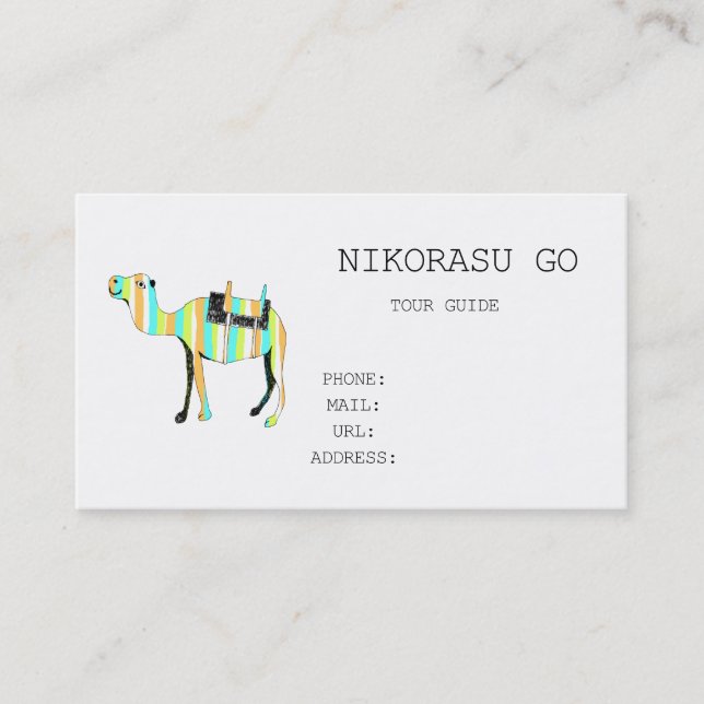 CARTÃO DE VISITA TOUR GUIDE (Frente)