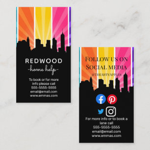 Cartão De Visita trabalhador da cidade limpadora do assistente dom