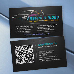 Cartão De Visita Trabalho de Carroceria Pintura Personalizada de Ca