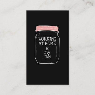 Cartão De Visita Trabalho Do Home Jam Funny Homeoffice