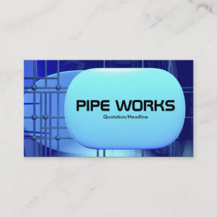 Cartão De Visita Trabalhos 04 da tubulação