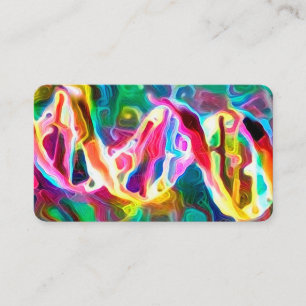 Cartão De Visita Trabalhos de arte da costa do ADN