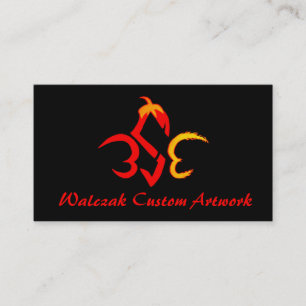Cartão De Visita Trabalhos de arte do costume de Walczak