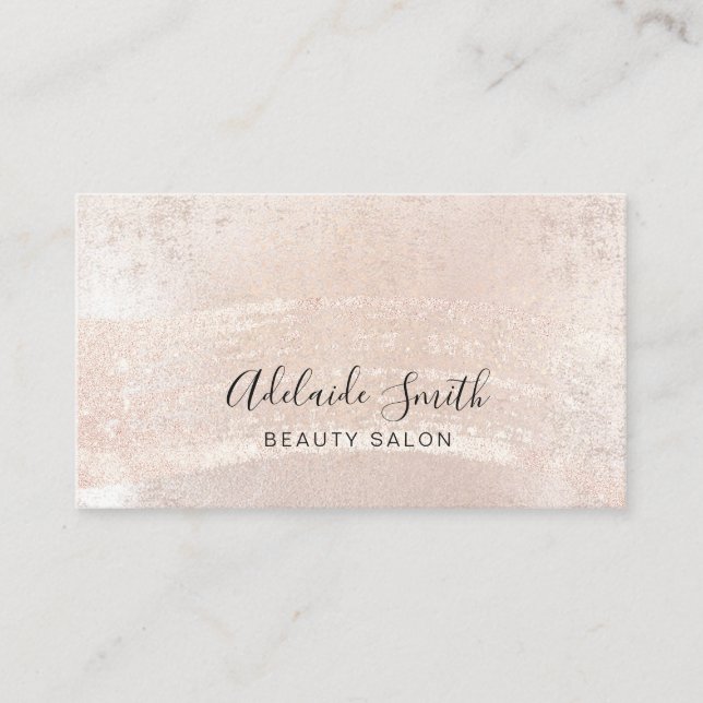 Cartão De Visita traço de tinta metálica (Frente)