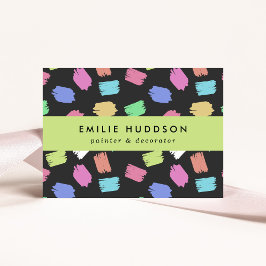 Cartão De Visita Traços, Pincel, Pintura, Decorador