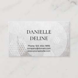 Cartão De Visita Traditional Japanese pattern Modern art silver