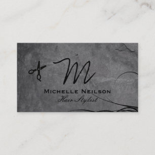 Cartão De Visita Traiçoeiro e Cabelo Fluente Estylist para o cabe