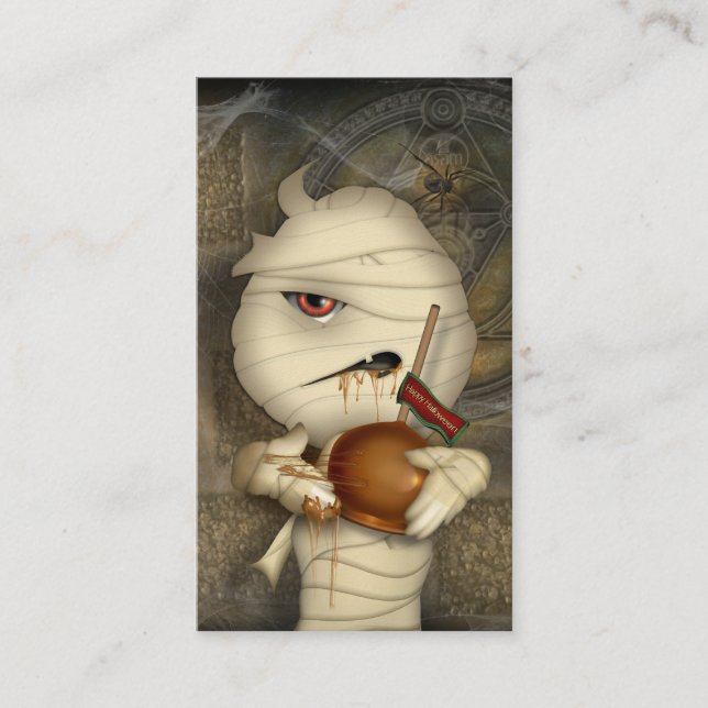 Cartão De Visita Traje engraçado do Dia das Bruxas da mamã (Frente)