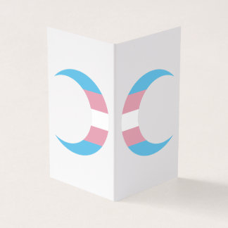 Cartão De Visita Transgender Pride Crescent Moons Greeting Card