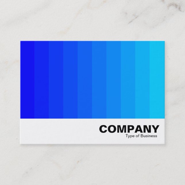 Cartão De Visita Transição de cor - tons de azul (Frente)