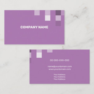 Cartão De Visita Transparência Contemporânea Lilac Fine