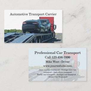 Cartão De Visita Transportadora Automóvel
