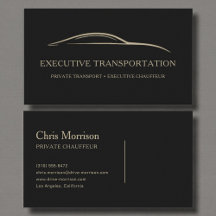 Transporte Executivo Moderno Preto e Dourado