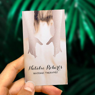 Cartão De Visita Tratamento de Massagem Tratamento de Saúde Corpor