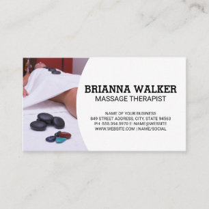 Cartão De Visita Tratamento Spa Terapêutica de Massagem