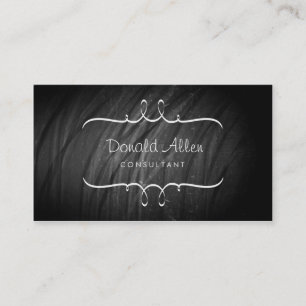 Cartão De Visita Trato De Chalkboard Tradutor Curvo