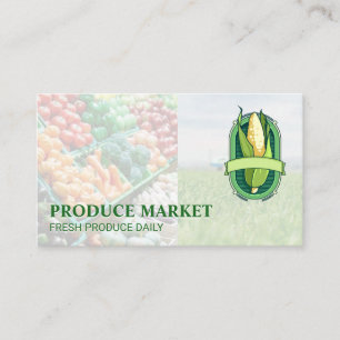 Cartão De Visita Trator   Produzir Milho Fresco