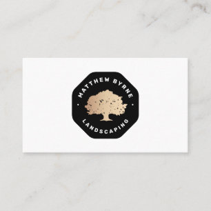 Cartão De Visita Tree Landscaper Landscaper Emblem Busin Busines