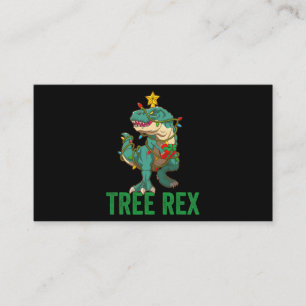 Cartão De Visita Tree Rex Tshirt como uma Engraçada Árvore de Dinos