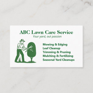 Cartão De Visita TreeTrim Pro Lawn Care