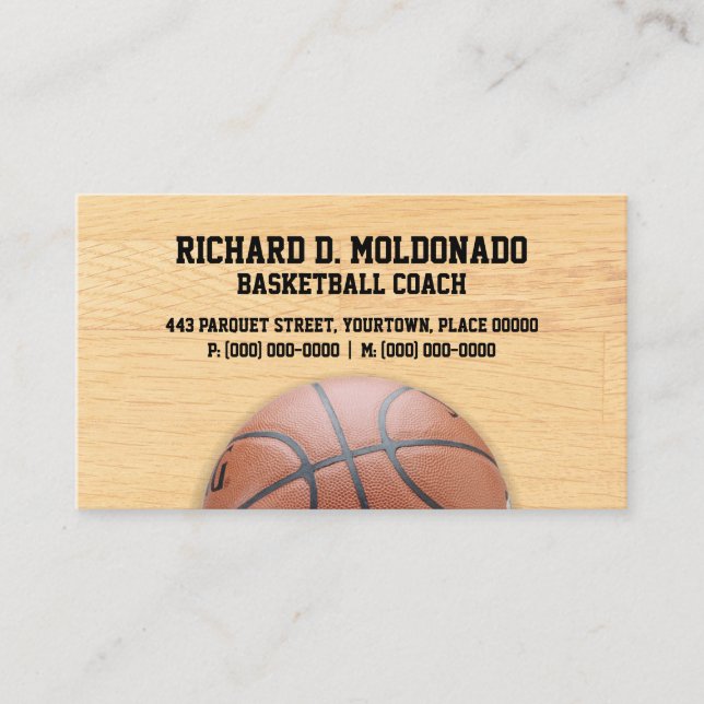 Cartão De Visita Treinador de beisebol (Frente)