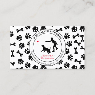 Cartão De Visita Treinador de Cães Simple Paws Pet
