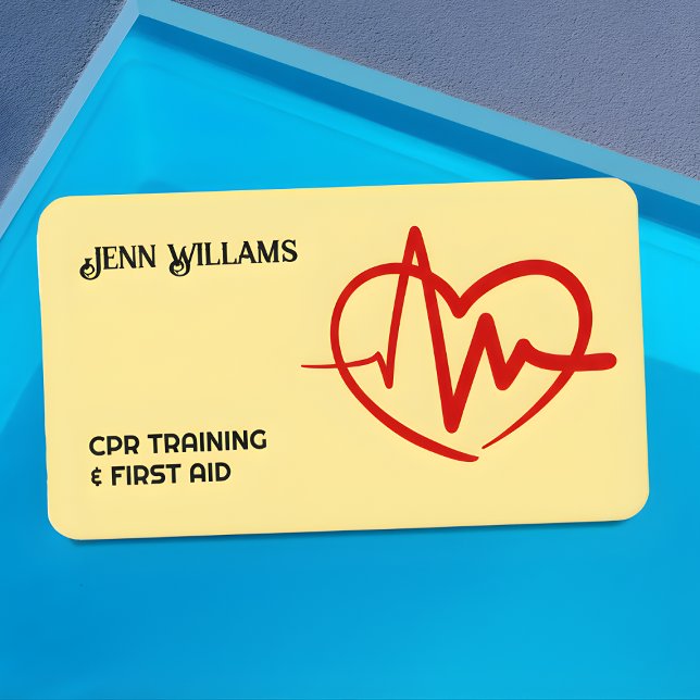 Cartão De Visita Treinador de CPR (CPR Trainer Business Cards)