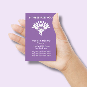 Cartão De Visita Treinador de Fitness Moderno
