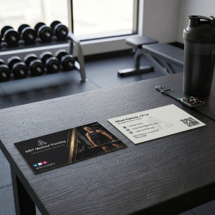 Cartão De Visita Treinador de Força   Luxo Fitness