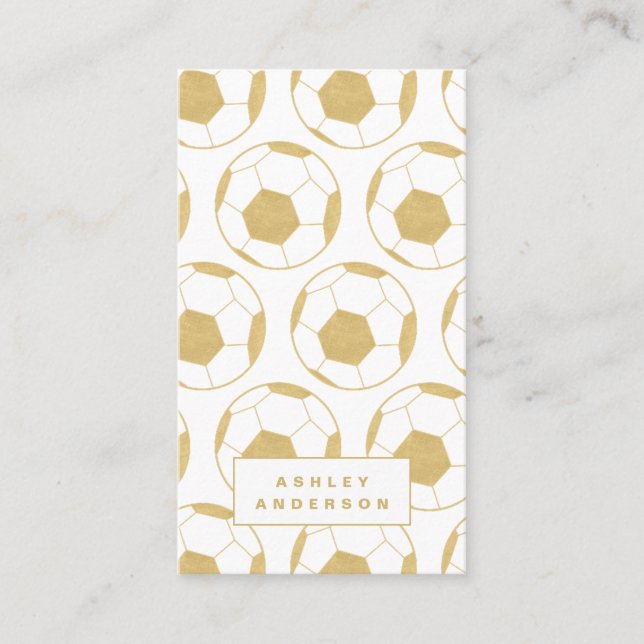 Cartão De Visita Treinador de futebol e treinador pessoal (Frente)